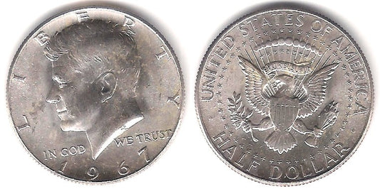 (202a) Estados Unidos de América. 1967. Half Dollar (SC) (Plata)