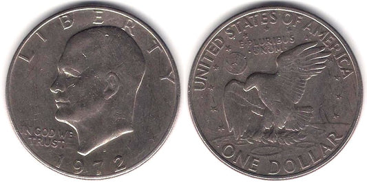 (203) Estados Unidos de América. 1972(D). 1 Dollar (MBC-)