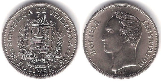 (Y42) Venezuela. 1967. 2 Bolivares (SC)