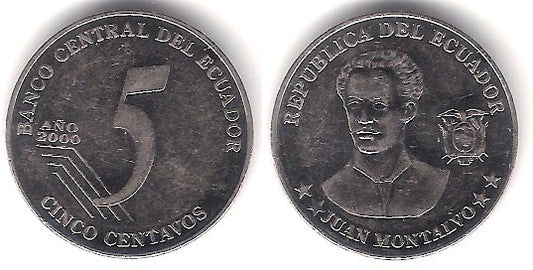 (105) Ecuador. 2000. 5 Centavos (MBC+)