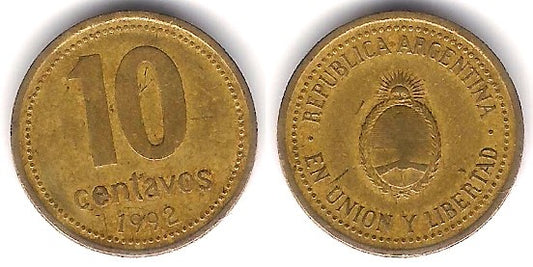 (107) Argentina. 1992. 10 Centavos (RC)