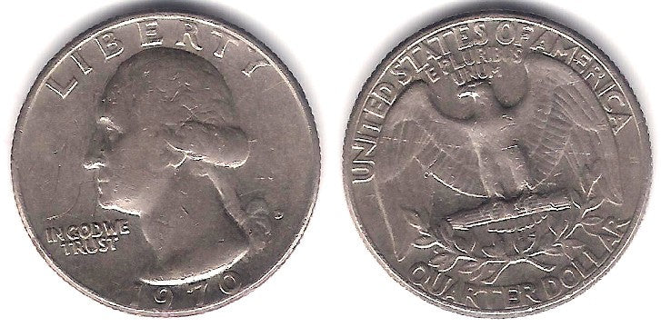 (164a) Estados Unidos de América. 1970. Quarter Dollar (MBC)