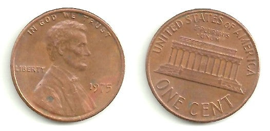 (201) Estados Unidos de América. 1975. 1 Cent (BC)