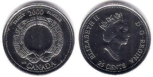 (375) Canadá. 2000. 25 Cents (SC)