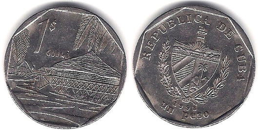 (579.2) Cuba. 1998. 1 Peso (MBC+)
