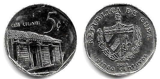 (575.2) Cuba. 2006. 5 Centavos (EBC)