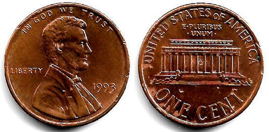 (201b) Estados Unidos de América. 1993. 1 Cent (MBC)