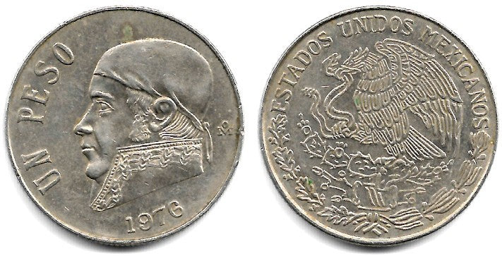 (460) Estados Unidos Mexicanos. 1976. 1 Peso (MBC)