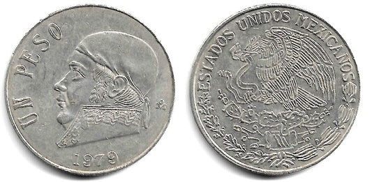 (460) Estados Unidos Mexicanos. 1979. 1 Peso (MBC)