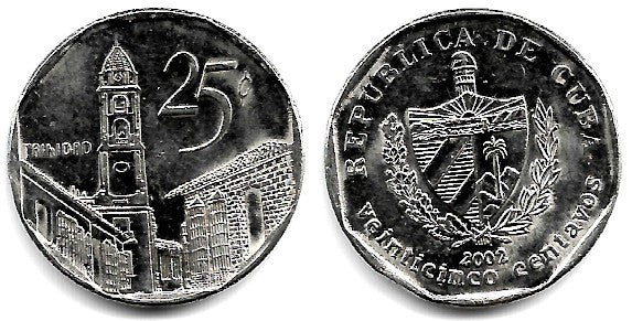 (577.2) Cuba. 2002. 25 Centavos (EBC)
