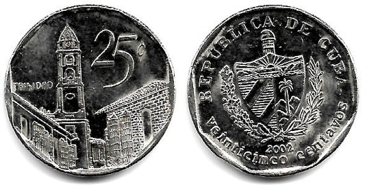 (577.2) Cuba. 2002. 25 Centavos (EBC)