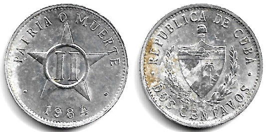 (104.2) Cuba. 1984. 2 Centavos (MBC)