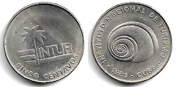 (411) Cuba. 1981. 5 Centavos (EBC+)