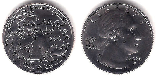 Estados Unidos de América. 2024(S). Quarter Dollar (SC) Celia Cruz
