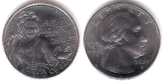 Estado Unidos de América. 2024(D). Quarter Dollar (SC) Celia Cruz