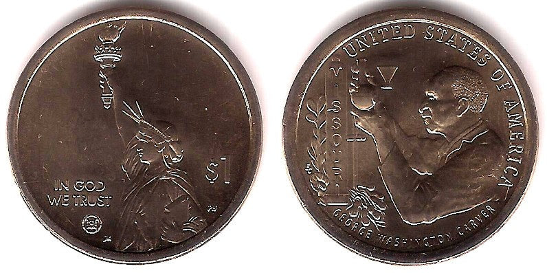 Estados Unidos de América. 2024(P). 1 Dollar (SC) George Washington Carter