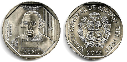 Perú. 2022. 1 Sol (SC) José Baquíjano y Carrillo