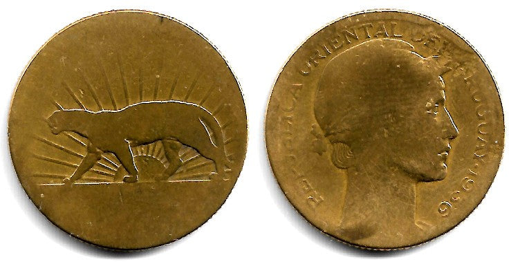 (28) Uruguay. 1936. 20 Centesimos (RC)