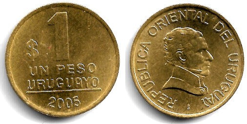 (103.2) Uruguay. 2005. 1 Peso (EBC)