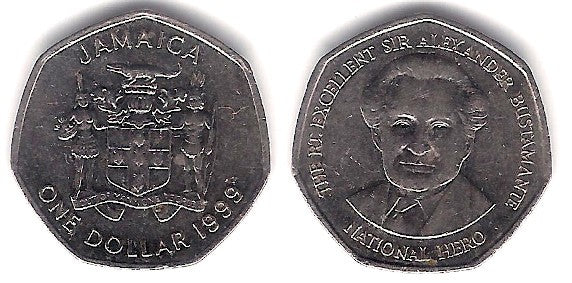 (164) Jamaica. 1999. 1 Dollar (MBC)