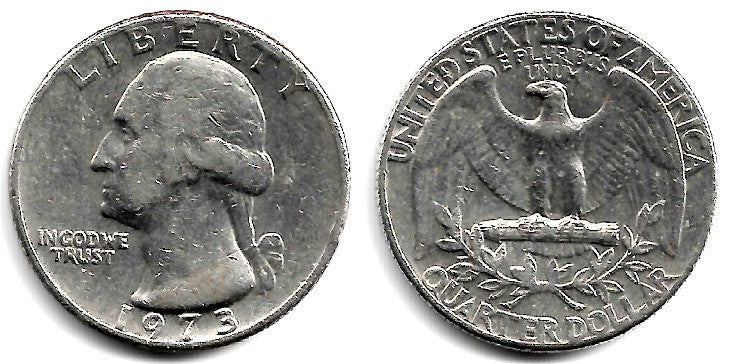 (164a) Estados Unidos de América. 1973. Quarter Dollar (MBC)