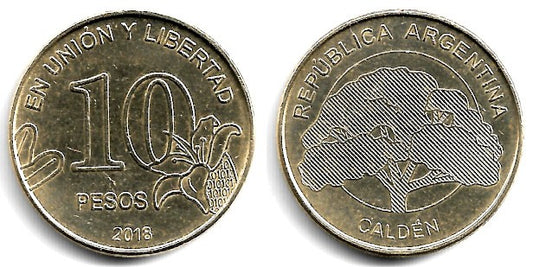Argentina. 2018. 10 Pesos (MBC+)
