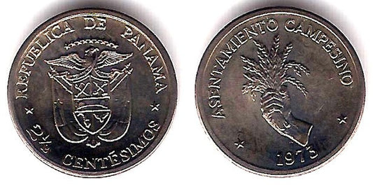 (32) Panamá. 1973. 2½ Centesimos (SC)
