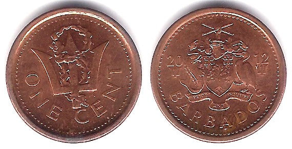 (10) Barbados. 2012. 1 Cent (EBC+)