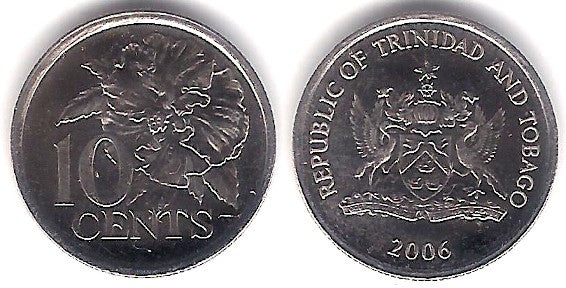 (31) Trinidad y Tobago. 2006. 10 Cents (SC)