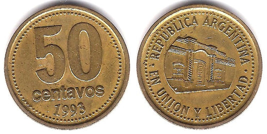 (111.1) Argentina. 1993. 50 Centavos (MBC)