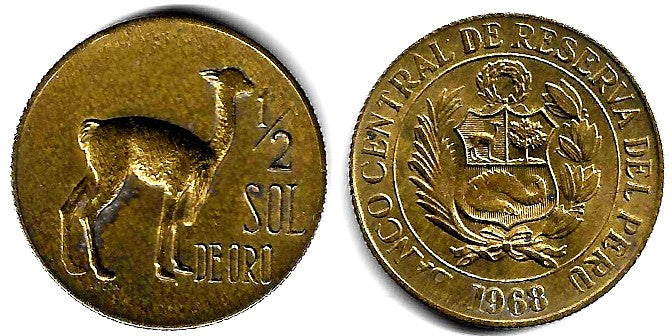 (247) Perú. 1968. ½ Sol de Oro (MBC)