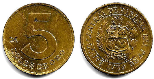 (271) Perú. 1979. 5 Soles de Oro (MBC+)