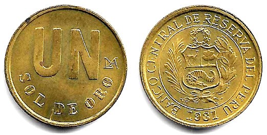(266.2) Perú. 1981. 1 Sol de Oro (EBC)