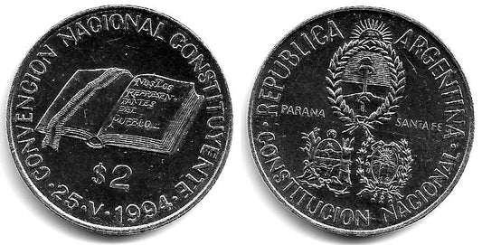(114) Argentina. 1994. 2 Pesos (SC)