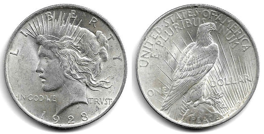 (150) Estados Unidos de América. 1923. 1 Dollar (MBC+) (Plata)